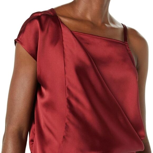 Making the Cut Women's Standard One Sleeve Asymmetrical Strappy Top Size 4XL NWT - Picture 5 of 6